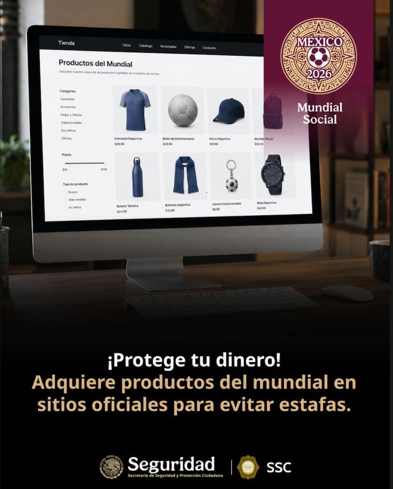 SSPC alerta fraude productos del Mundial