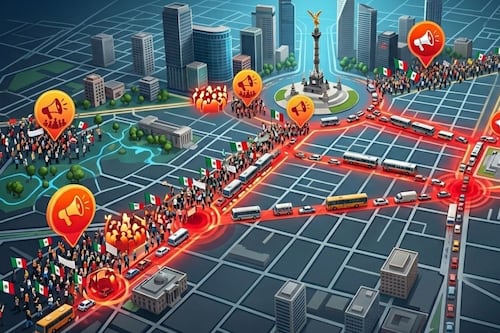 ¿Dónde habrá marchas en CDMX hoy? Lista de concentraciones y vialidades afectadas este 16 de abril