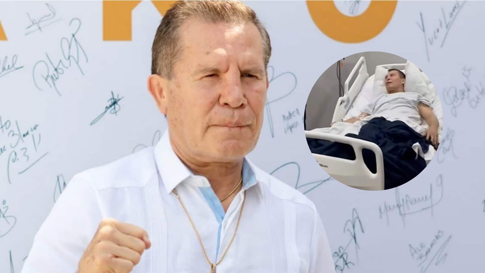 Julio César Chávez fue hospitalizado de emergencia.