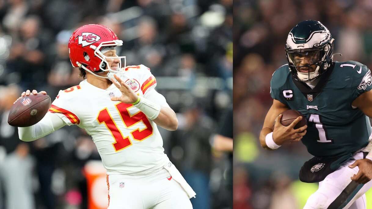 Patrick Mahomes y Jalen Hurts