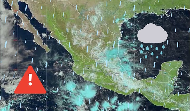 Onda tropical 15 en México: Lluvias intensas azotarán estos estados del país