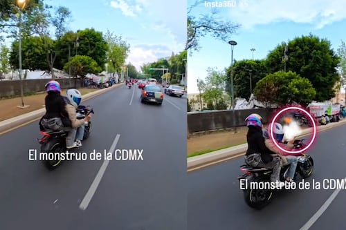 Motociclista dispara al aire en repetidas ocasiones durante rodada en la CDMX