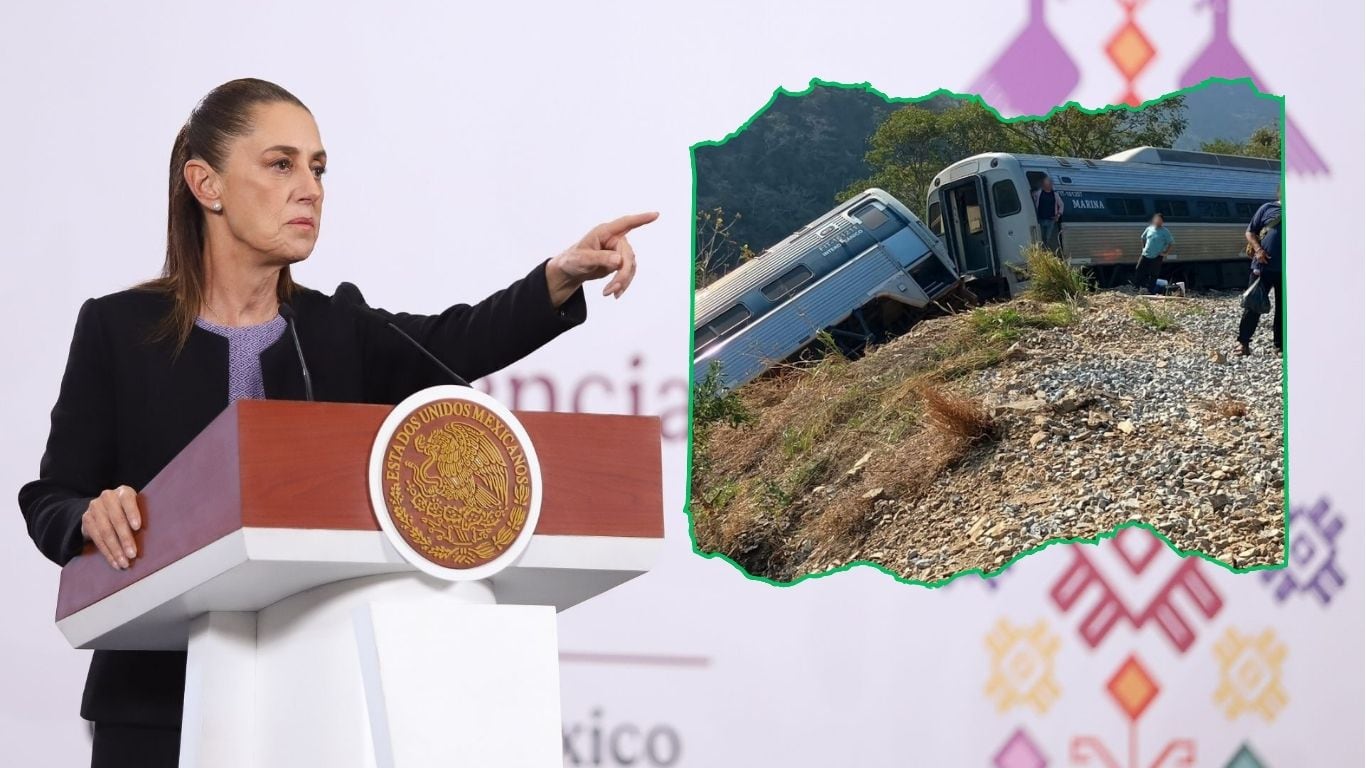 Sheinbaum confirma detenidos por descarrilamiento de tren