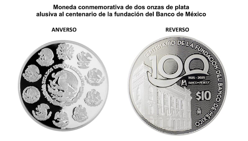 Banco de México lanza moneda conmemorativa de plata por su centenario: ¿Dónde comprarla y cuánto cuesta?