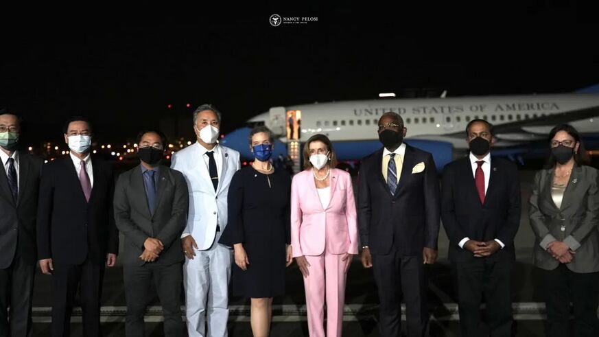 a su llegada al aeropuerto Internacional de Taipéi. (AP)