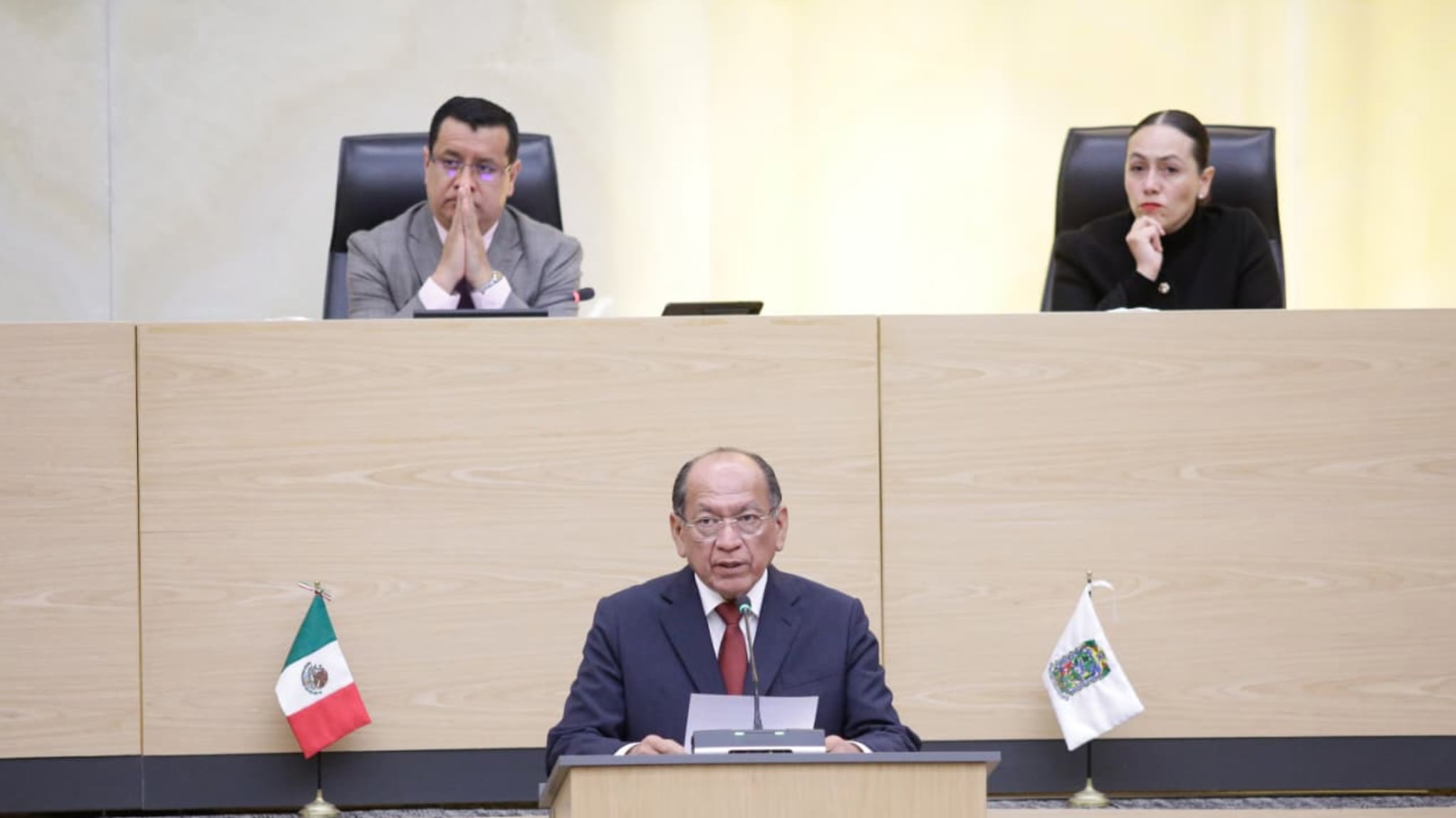 el secretario de Gobernación, Samuel Aguilar Pala.