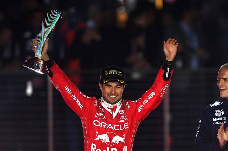 Checo Pérez suma nueve podios en la actual temporada.