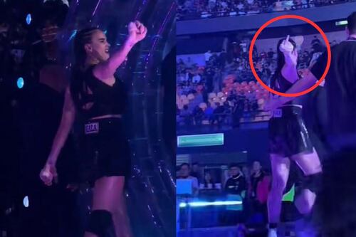 Gala Montes muestra el dedo a fans que gritaron “Adrián Marcelo” tras perder en Supernova