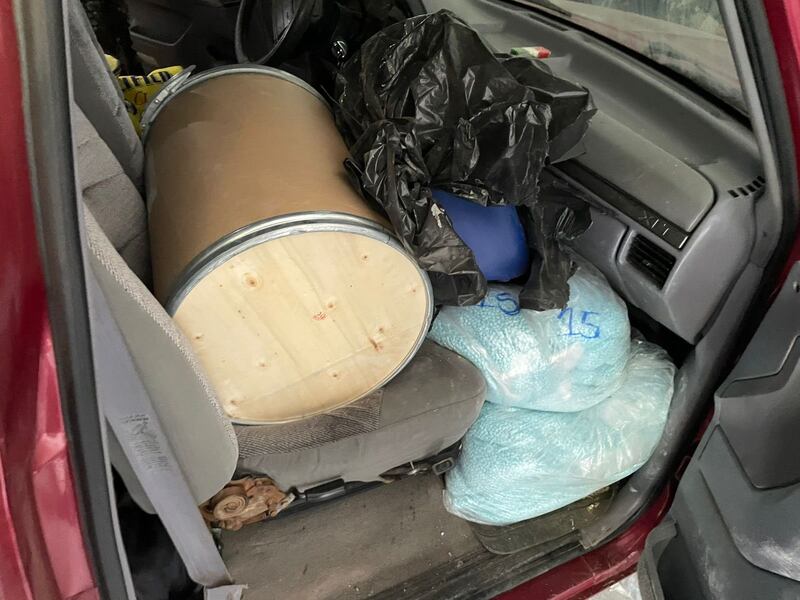 Camioneta con fentanilo