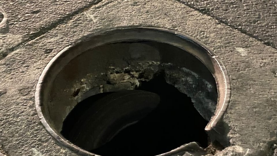 Coladera sin tapa en colonia Peralvillo, alcaldía Cuauhtémoc. Foto: Daniel Flores / Publimetro