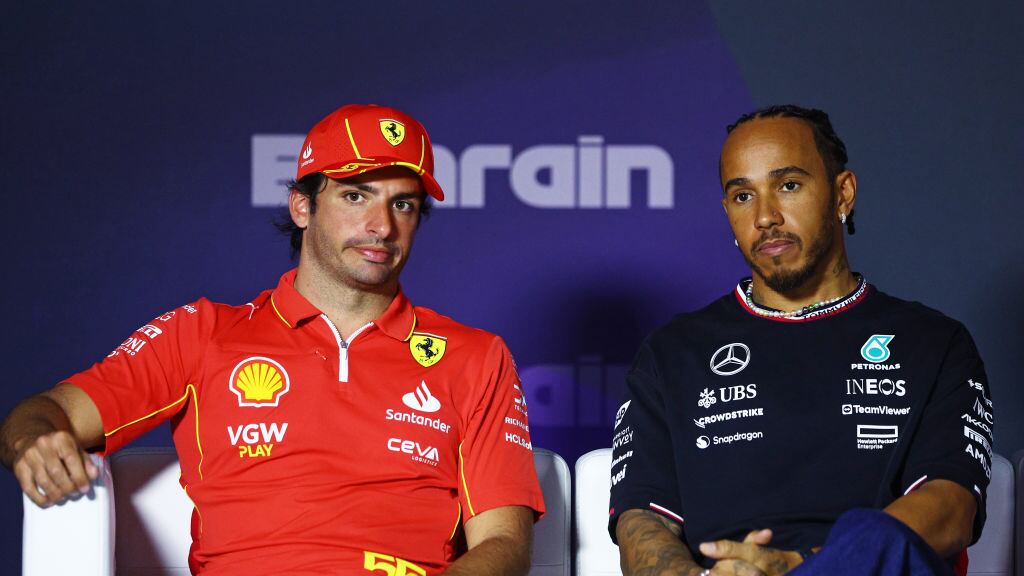 Carlos Sainz y Lewis Hamilton