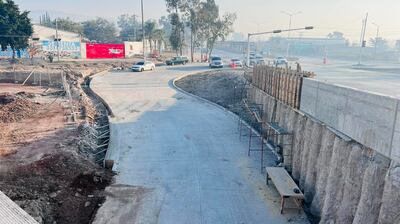 A mediados del año pasado se llevaron a cabo trabajos en la acera opuesta de Periférico, es decir, sentido de norte a sur.