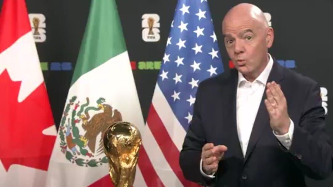 Infantino envió un mensaje a un año del Mundial 2026.