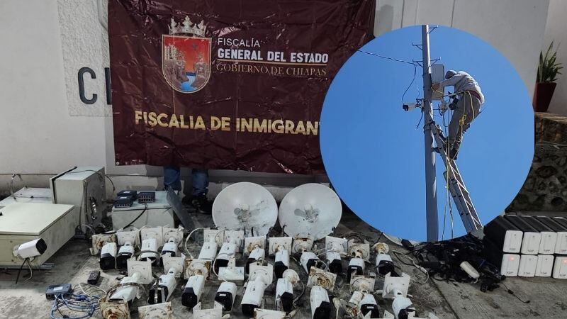 Desmantelan cámaras usadas para secuestrar a migrantes en Chiapas