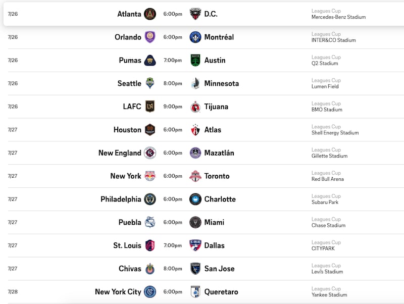 Leagues Cup