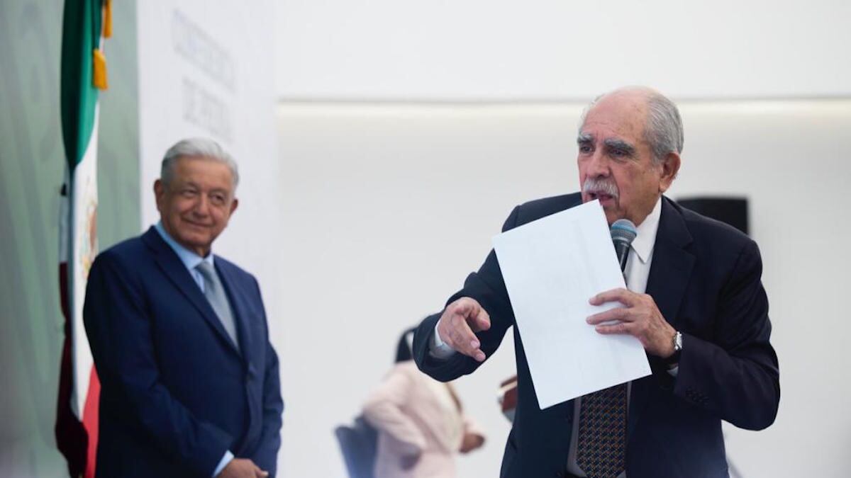 En la mañanera se mostró un esquema de la corrupción en el gobierno de García Luna. (Especial)