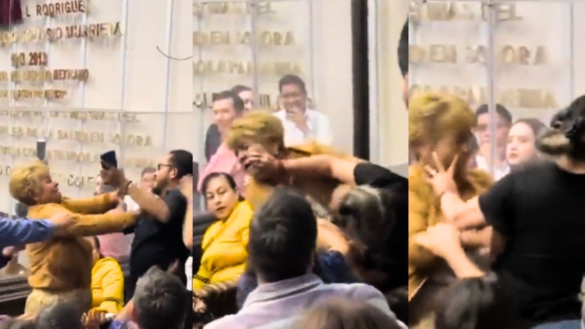 La pelea fue protagonizada por Erika Llaguno de Libera Radio y Mirtha Castro de la Revista Géneros.