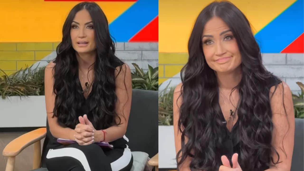 Joanna Vega Biestro rompe en llanto en su regreso a la televisión tras la muerte de su papá