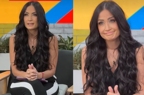 Joanna Vega Biestro rompe en llanto en su regreso a la televisión tras la muerte de su papá