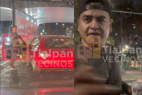 VIDEO: Terror al volante, sujetos ebrios y sin placas agreden a automovilista en Tlalpan