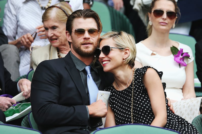 Chris Hemsworth y Elsa Pataky. / Foto: Matthew Stockman/Getty Images.