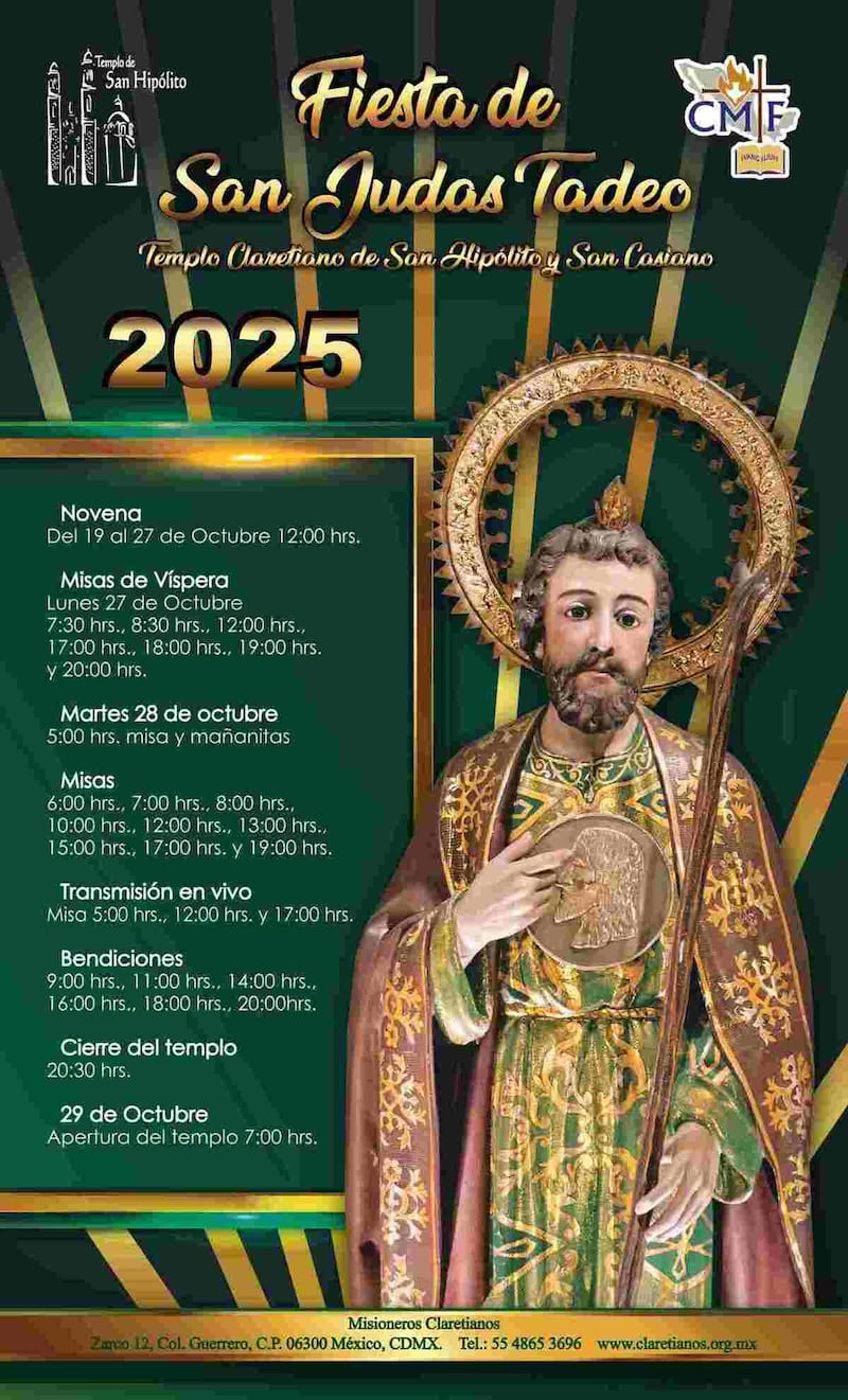 San Judas Tadeo Misas