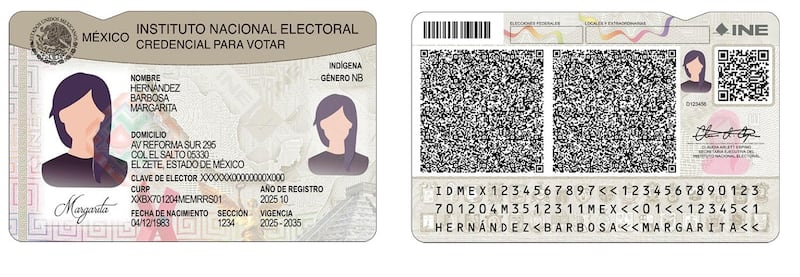 Nueva Credencial del INE