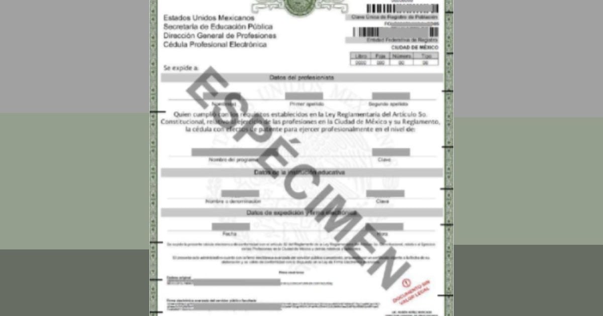 Cédula Profesional: ¿Cómo tramitarla, cuáles son los requisitos y ...