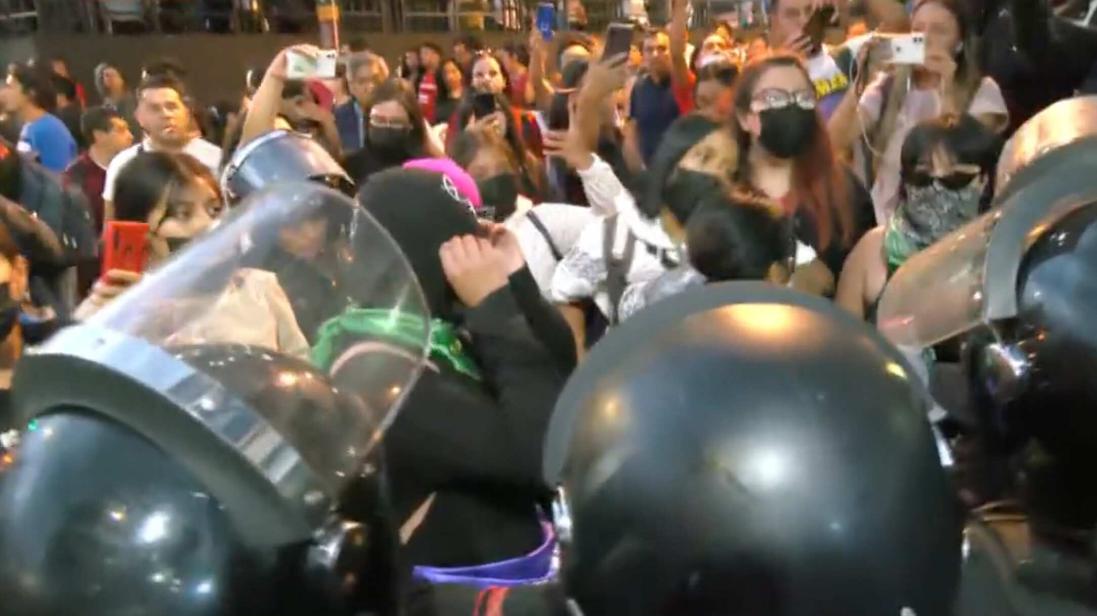 La protesta se organizó por la denuncia de una violación. (Especial)