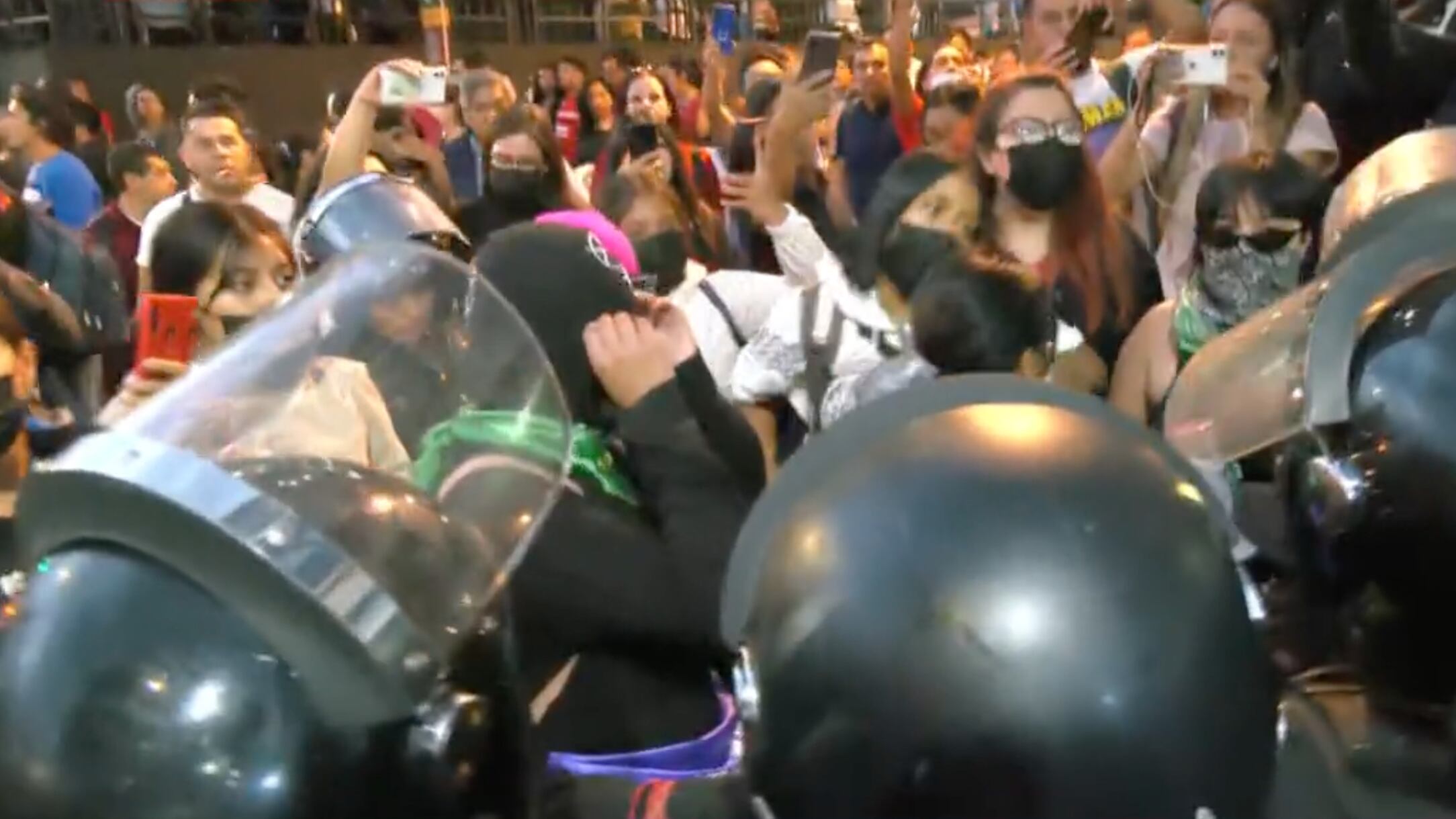 La protesta se organizó por la denuncia de una violación. (Especial)