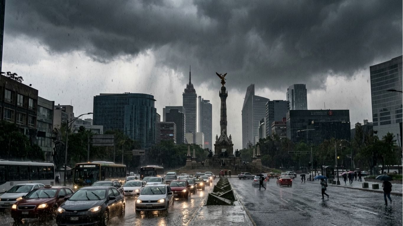 Lluvia en la CDMX