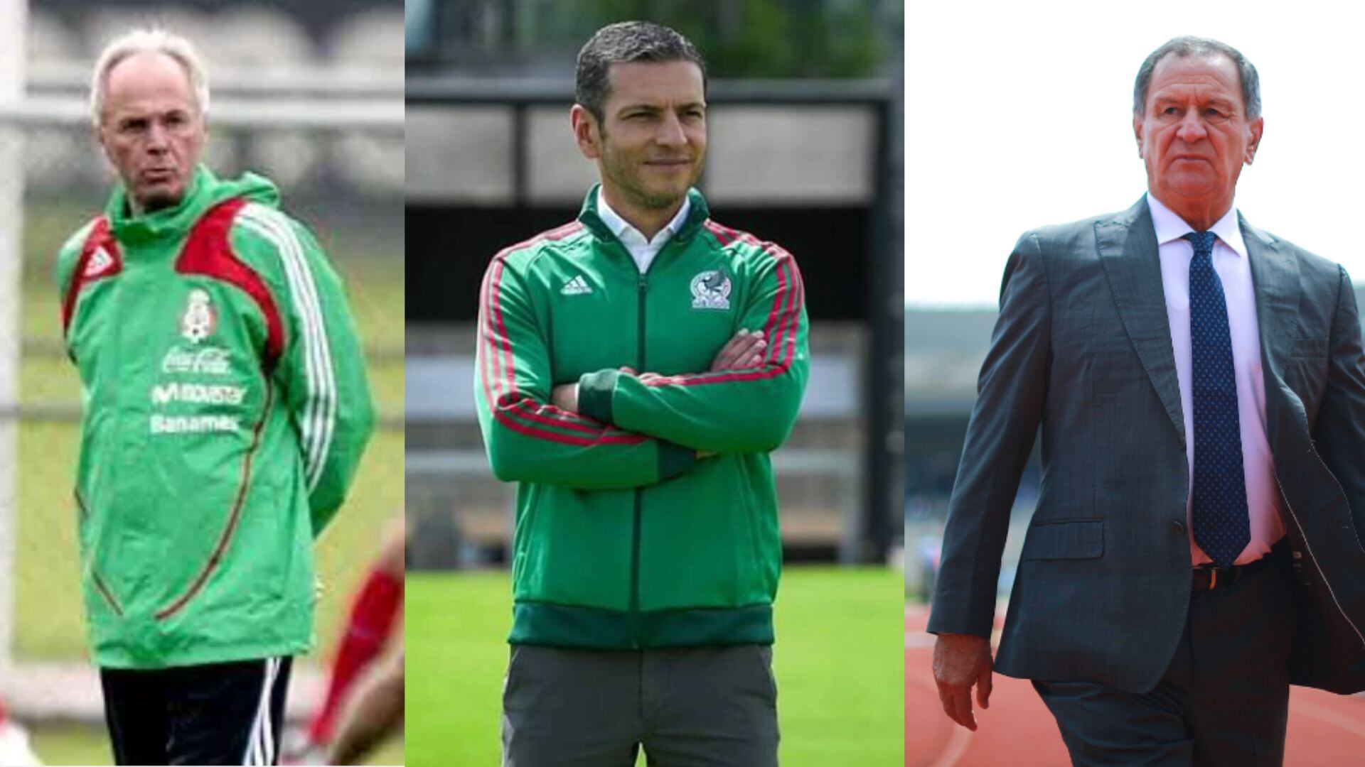 Sven Goran Eriksson, Jaime Lozano, Enrique Meza