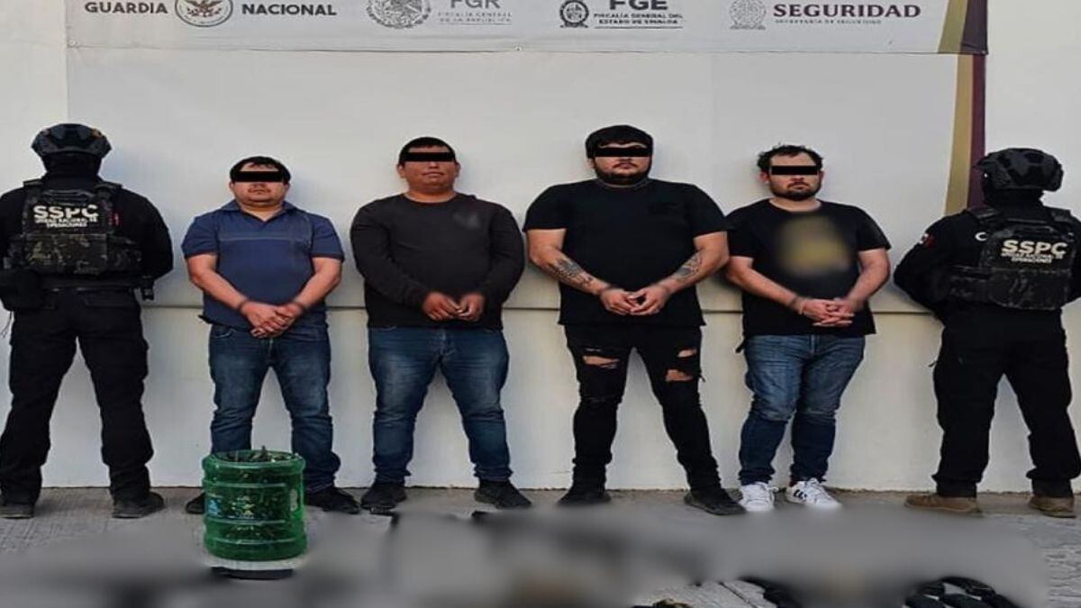 Detienen en Culiacán a cuatro miembros de Los Chapitos, entre ellos al ‘Chupón’, líder criminal
