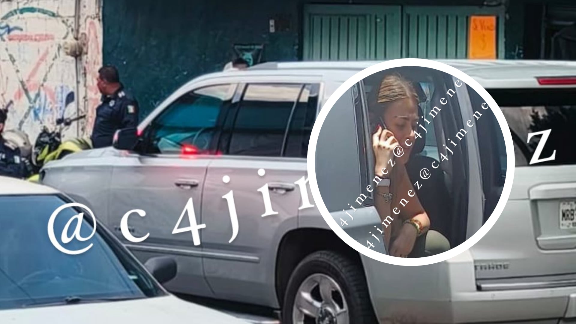Detención alrededor de una camioneta blindada en Atizapan