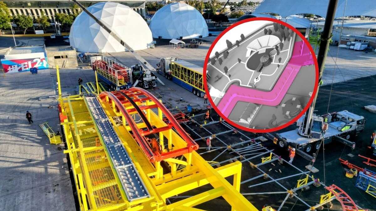 A dos semanas de su inauguración, las calles fueron cerradas para instalar la Feria Estatal León 2025.