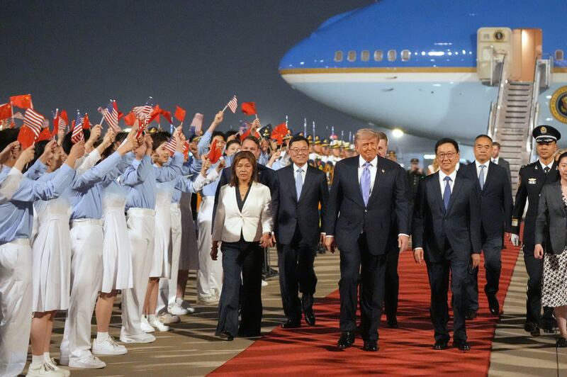 Trump llega a China.