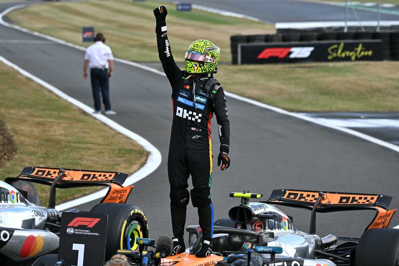 Lando Norris ganó por primera vez en Silverstone.