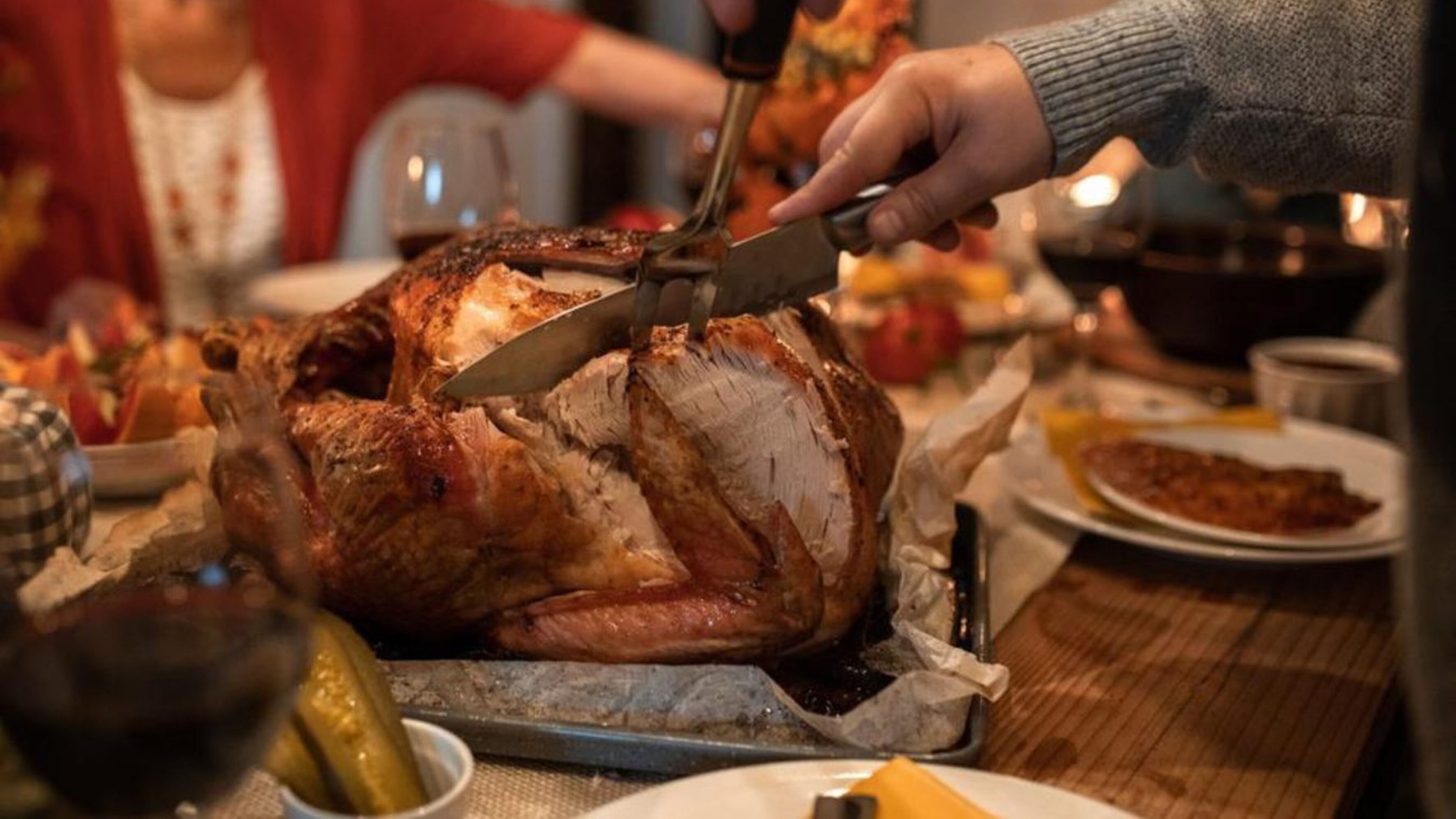 Pavo cena de Navidad