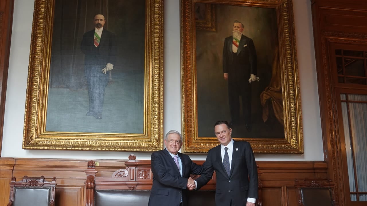Mauricio Kuri y Andrés Manuel López Obrador