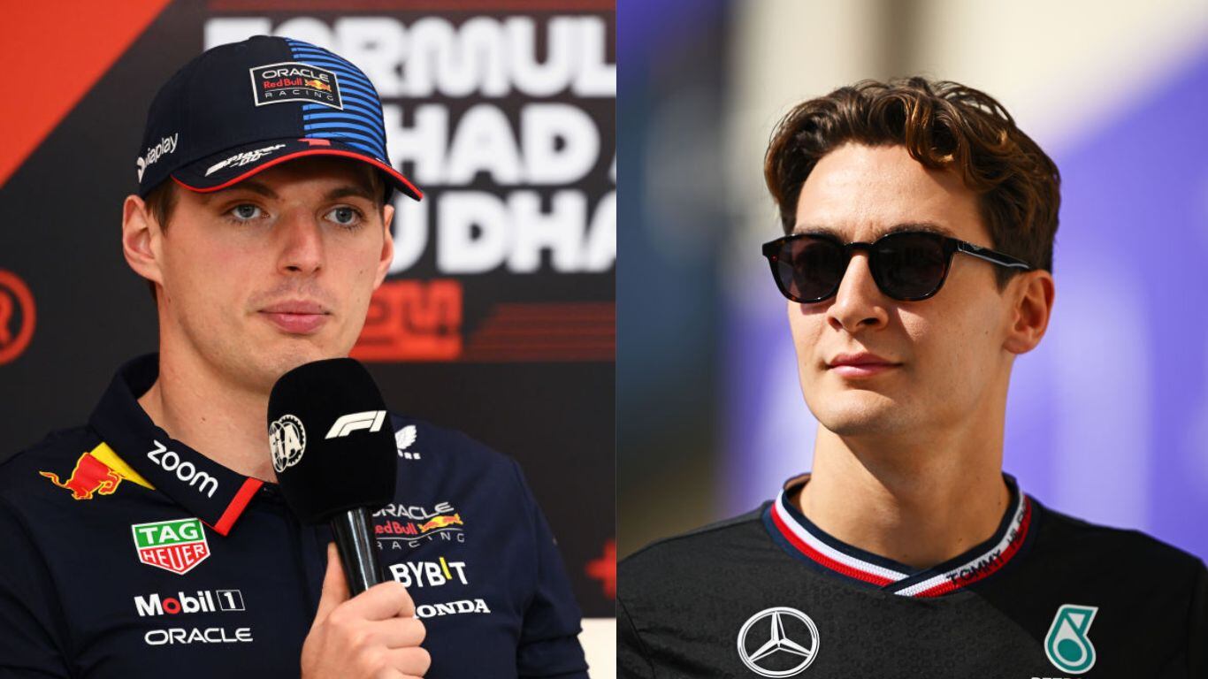 Max Verstappen y George Russell escalan su rivalidad escándalo fuera de la pista