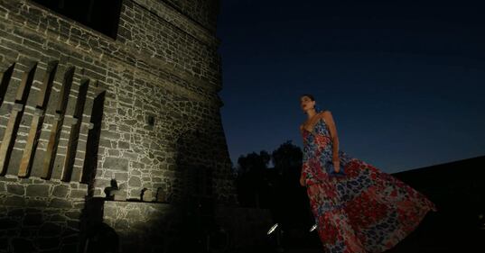 Carolina Herrera desfila en el Museo Anahuacalli