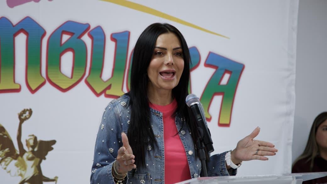 Conferencia de prensa de Diana Sánchez Barrios