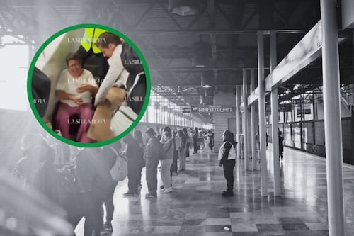 Mujer cae y resulta lesionada en Metro Xola en medio del caos por cierres de la Línea 2
