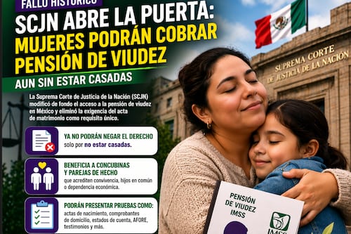Pensión viudez IMSS: mujeres podrán cobrar sin matrimonio tras fallo de la SCJN
