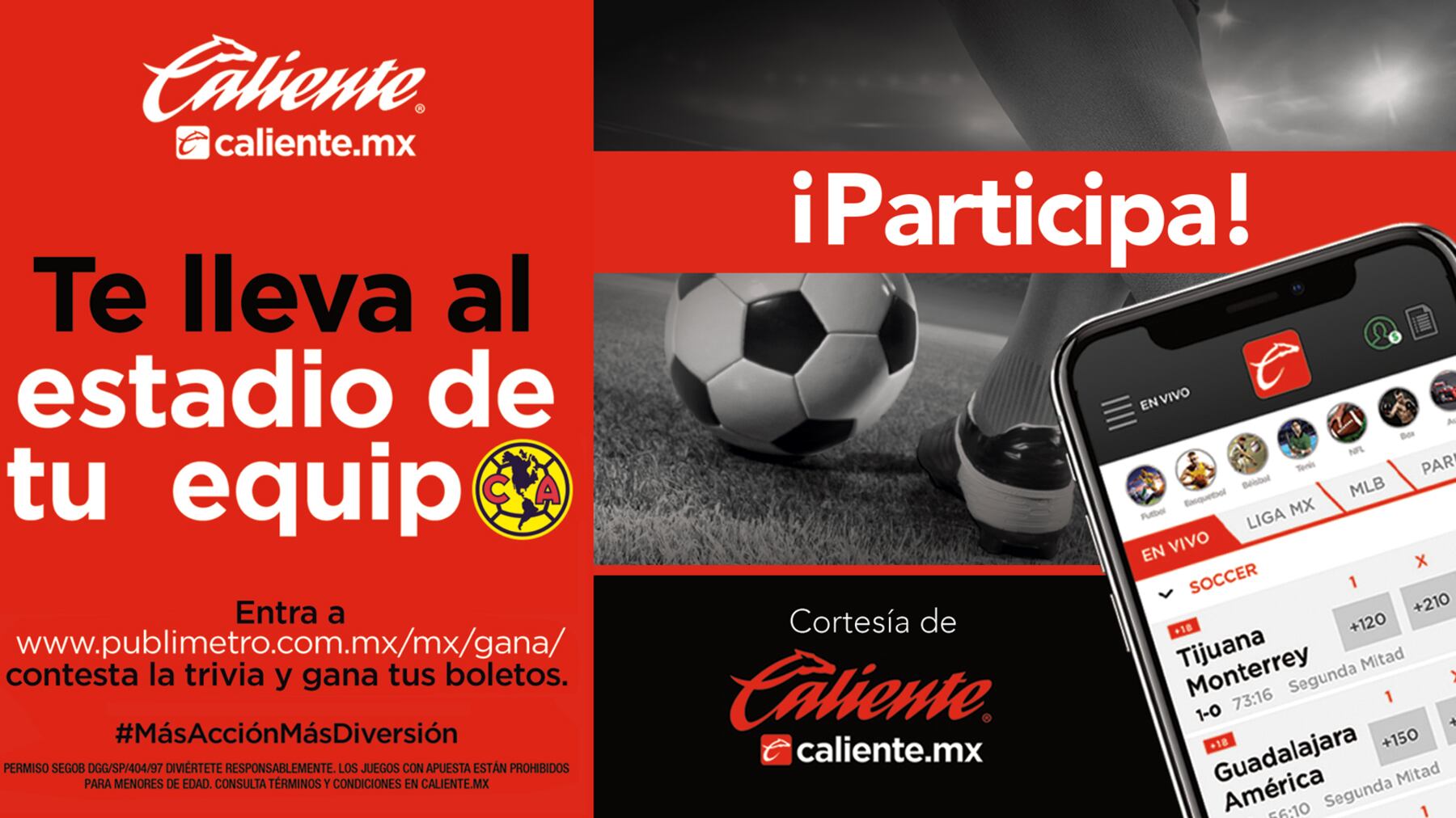 Gana boletos para el partido América VZ Cruz Azul