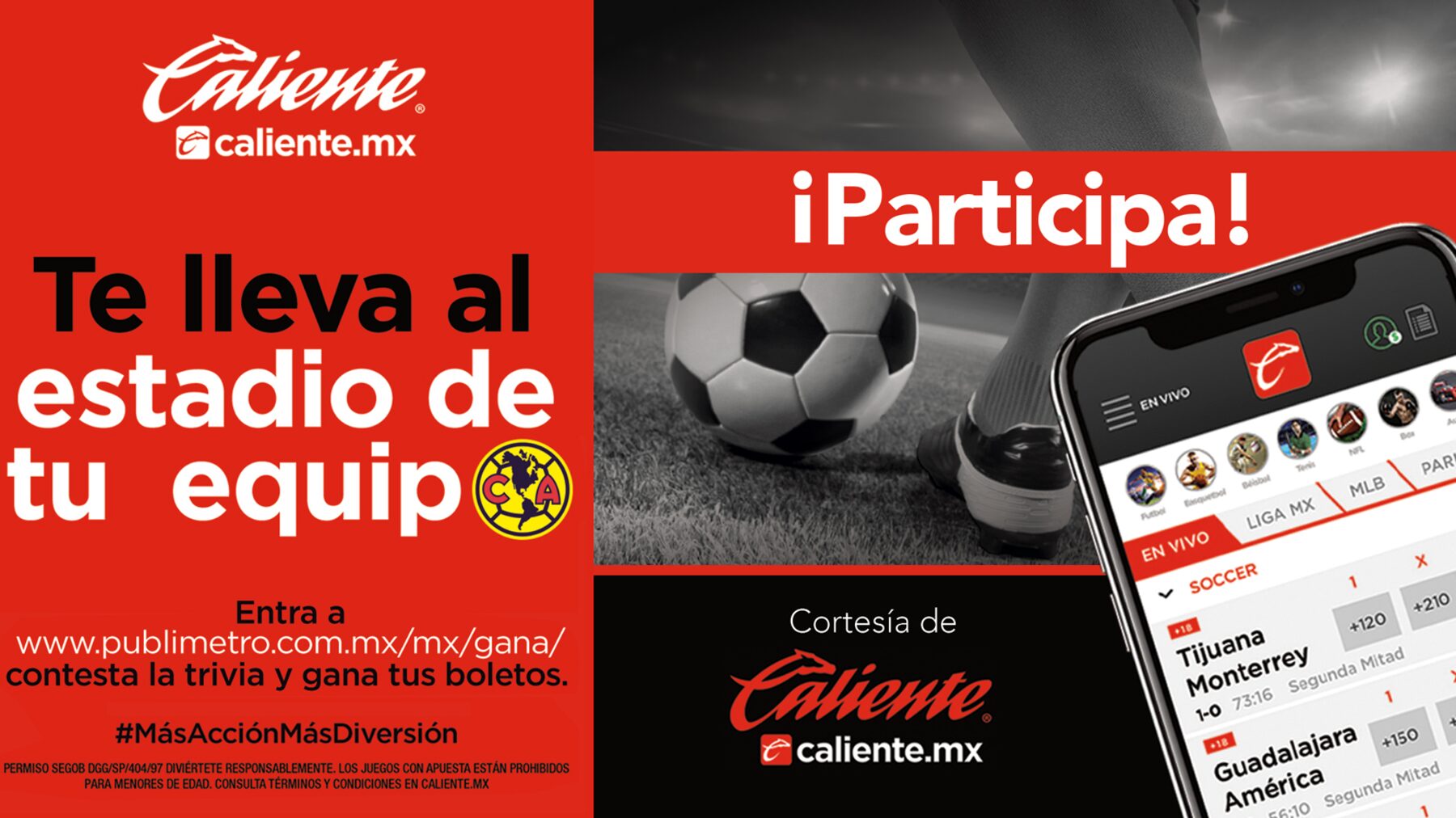 Gana boletos para el partido América VZ Cruz Azul