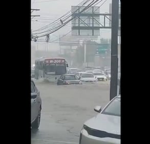 Monterrey bajo la lluvia
