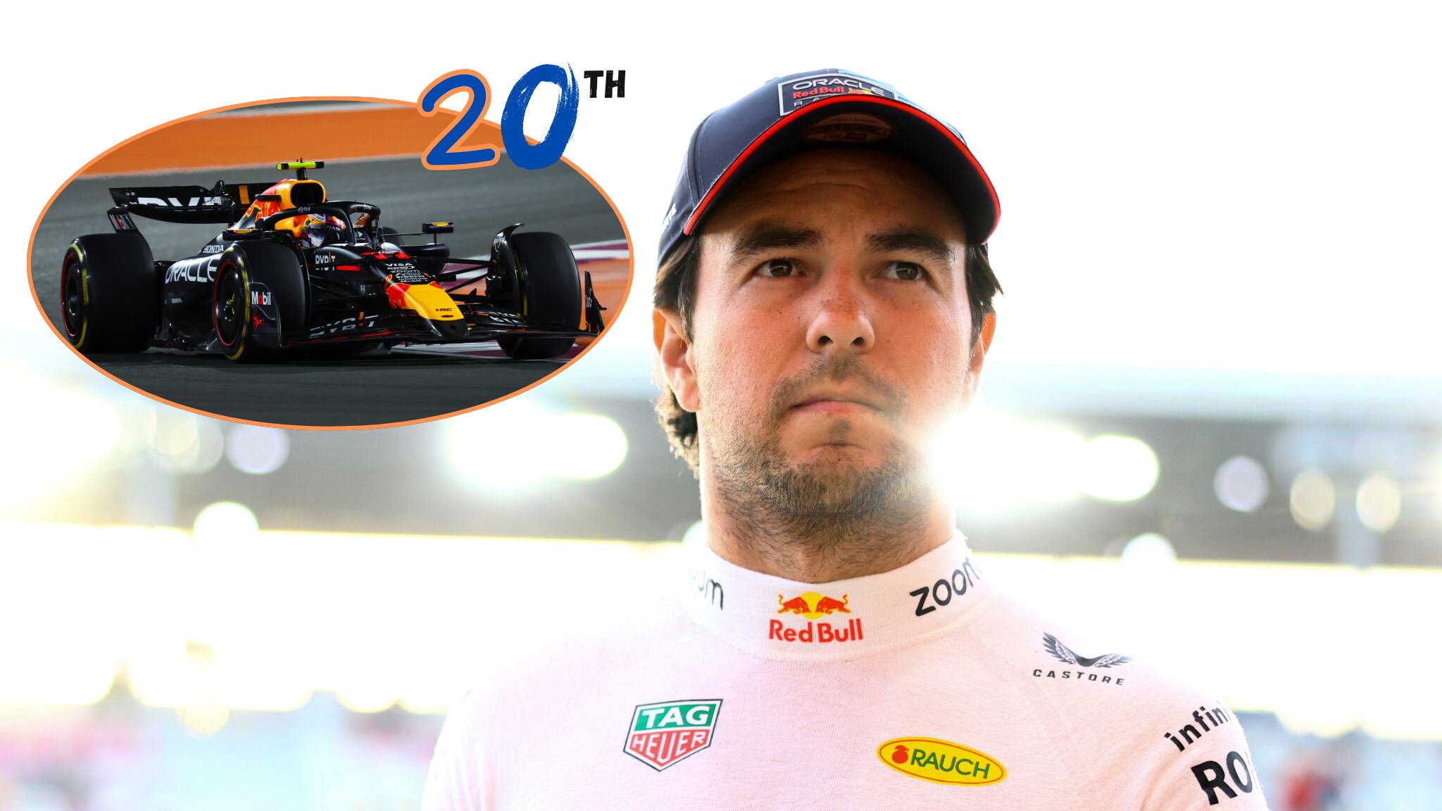 Checo Pérez finaliza en último lugar en el sprint del GP de Qatar