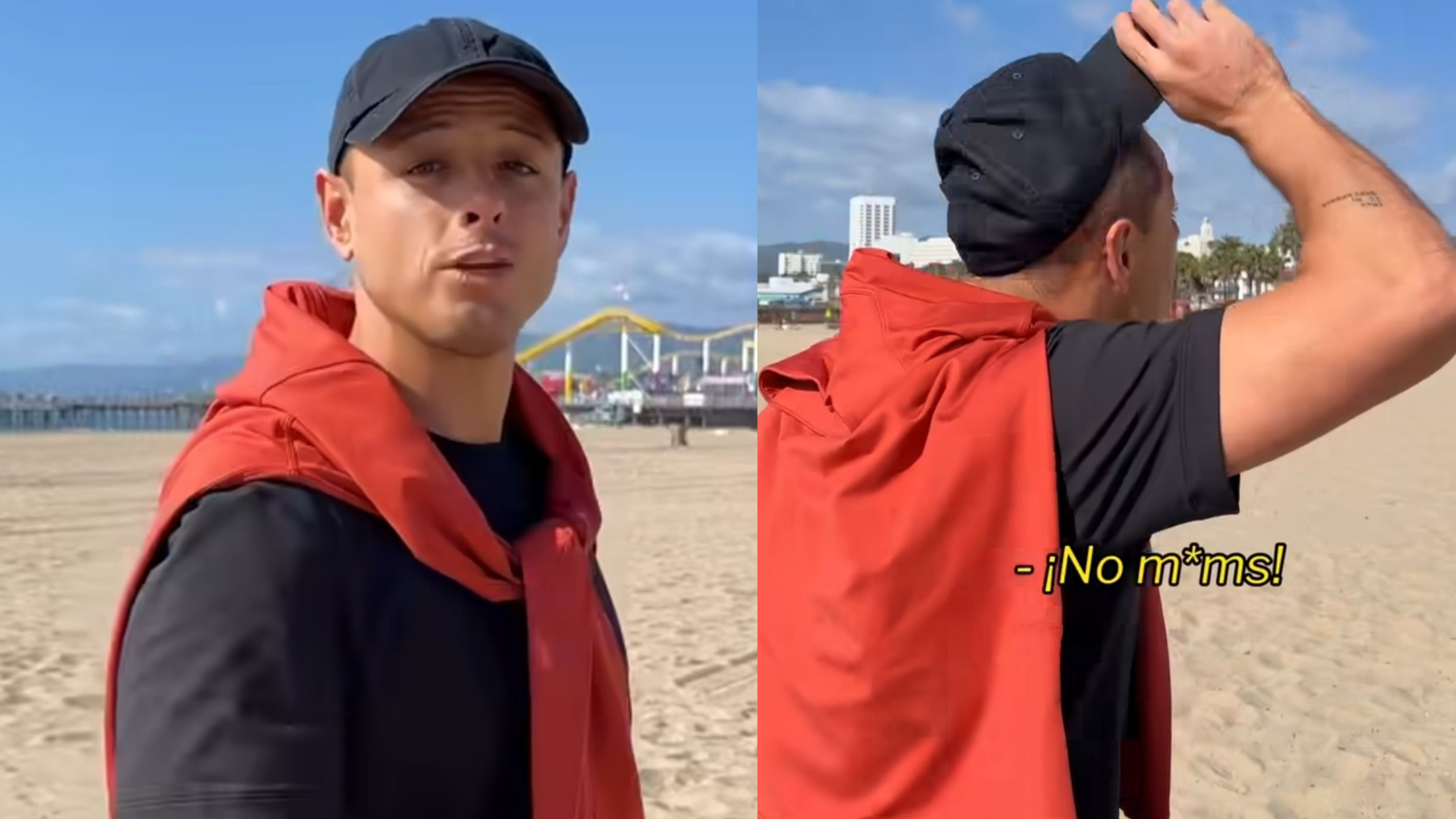 Chicharito se burló del penal fallado.