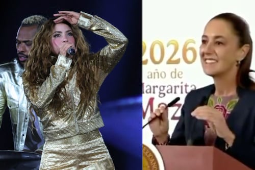 Sheinbaum confiesa que vio el concierto de Shakira en el Zócalo desde la ventana del Palacio Nacional: “Para que nadie me viera”